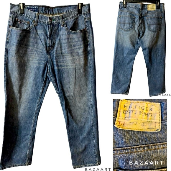 EUC Tommy Hilfiger Jeans, Tommy Jean, 100% cotton, Sz 34x30, Blue jeans, Denim - Picture 2 of 12